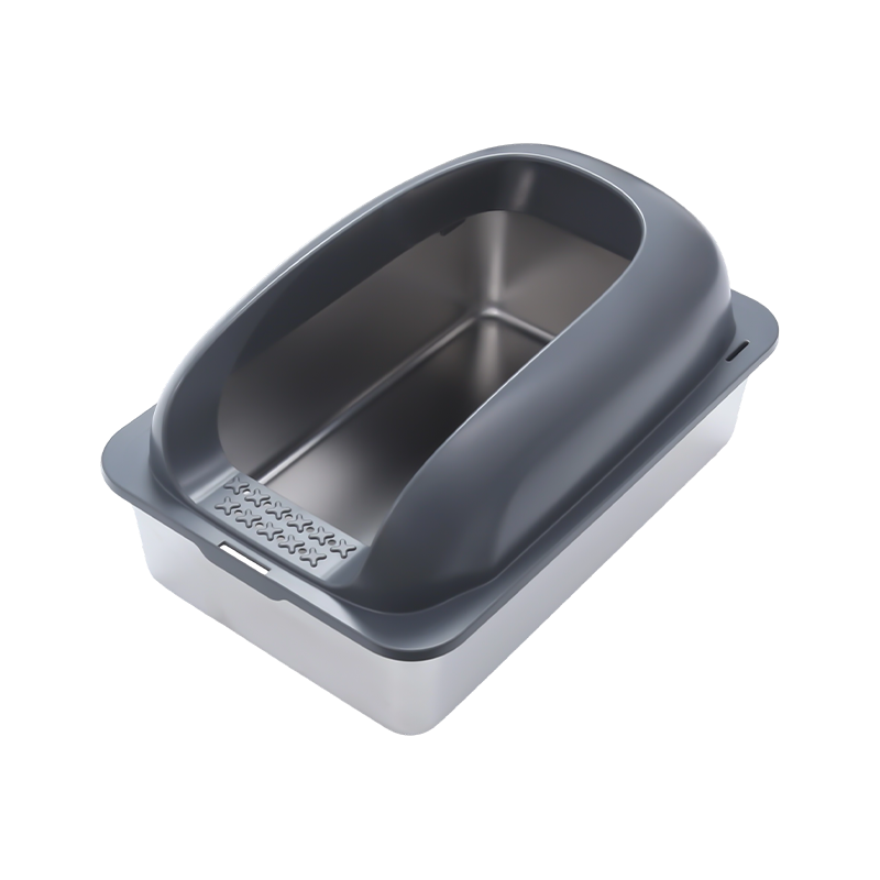 กระบะทรายแมวแบบหนากึ่งปิดขนาดใหญ่